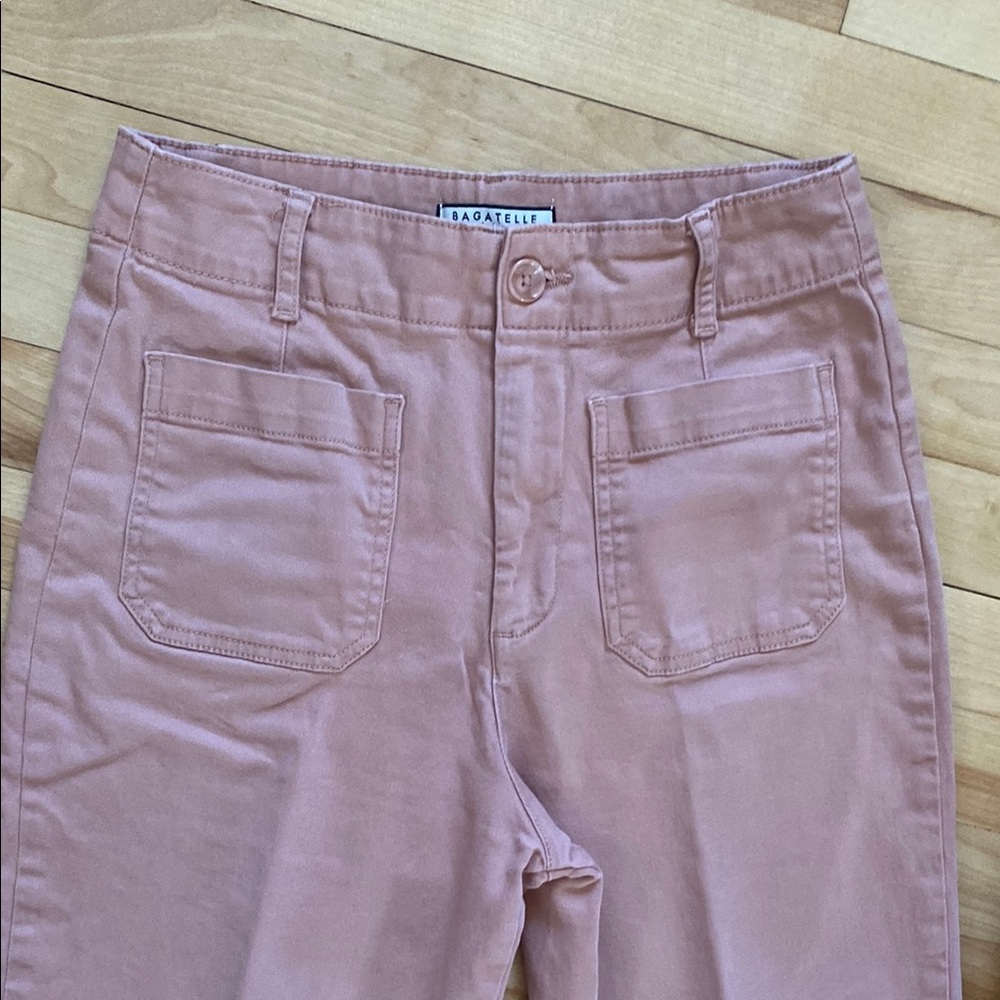 BAGATELLE Mid Rise Wide Leg Crop pants